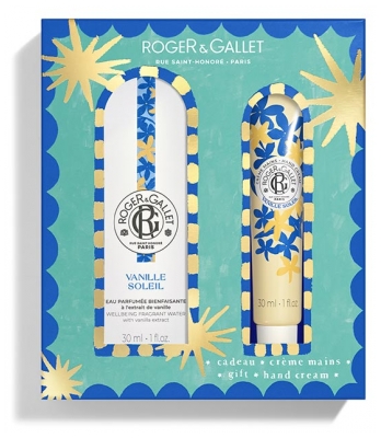 Roger & Gallet Vanille Soleil Eau Parfumée Bienfaisante 30 ml + Crème Mains Bienfaisante 30 ml Offert