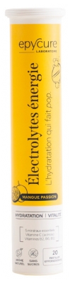 Epycure Electrolitos Energía Hidratación y Vitalidad 20 Pastillas Efervescentes