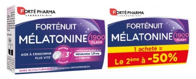 Forté Pharma Forténuit Mélatonine 1900 Flash Zestaw 2 x 30 tabletek