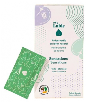 My Lubie Sensations Naturkautschuk-Latex-Kondome 12 Kondome