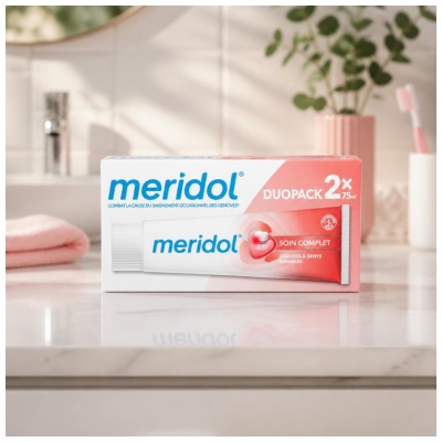 Meridol Toothpaste Complete Care Gums & Sensitive Teeth Lot of 2 x 75ml
