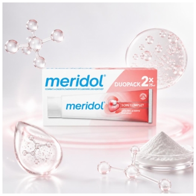Meridol Zahnpasta Vollständige Pflege Zahnfleisch & Empfindliche Zähne 2 x 75 ml Packung