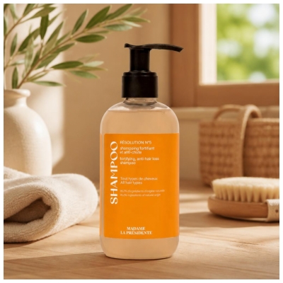 Madame la Présidente Résolution N°5 Shampoing Fortifiant et Anti-Chute Tous Types de Cheveux 250 ml