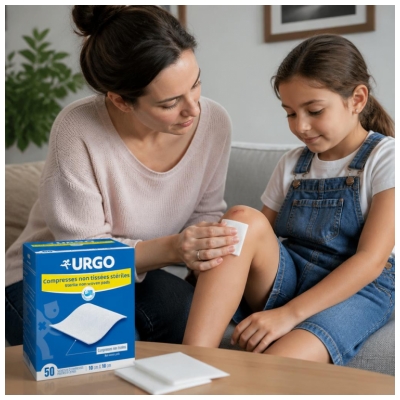 Urgo Non-Woven Sterile Tupfer 10 cm x 10 cm 50 Packungen mit 2 Tupfern