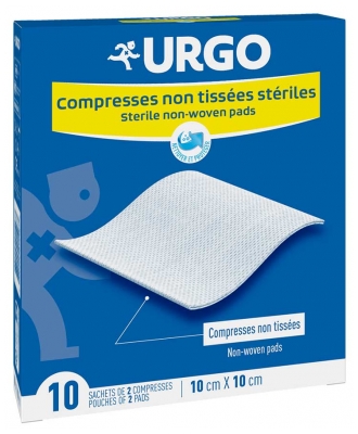 Comprese Sterile Netesute Urgo 10 cm x 10 cm 10 Plicuri a 2 Comprese