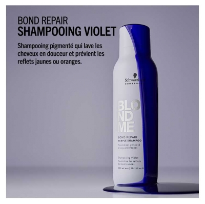 Schwarzkopf Professional BlondMe Bond Repair Shampoing Violet 250 ml