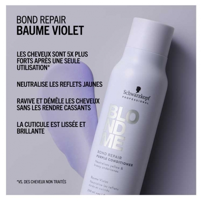 Schwarzkopf Professional BlondMe Bond Repair Baume Violet 250 ml