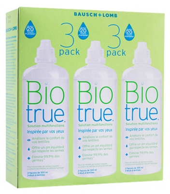 Bausch + Lomb Biotrue Roztwór Wielofunkcyjny 3 x 300 ml