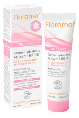 Florame Tolérance drėkinamasis raminamasis tirštas kremas (Bio) 50 ml