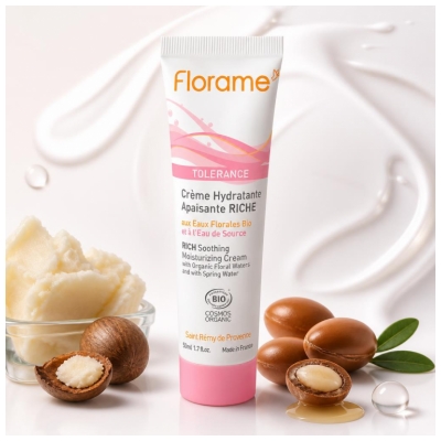 Florame Tolérance Organic Idratante Ricco Lenitivo 50 ml