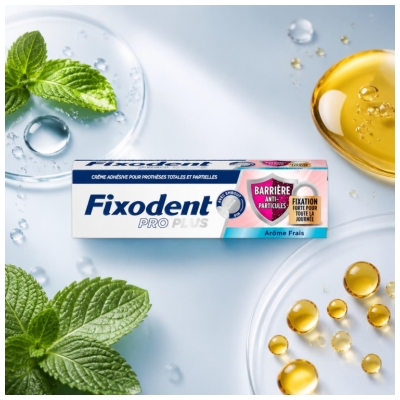 Fixodent Pro Plus La Meilleure Technologie Antibactérienne 40 g