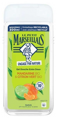 Le Petit Marseillais Gel Douche Extra Doux Mandarine & Citron Vert Bio 300 ml