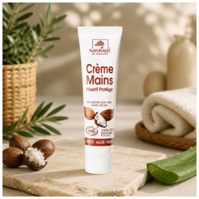 Naturado en Provence Bio krém na ruce s bambuckým máslem a Aloe Vera 40 ml