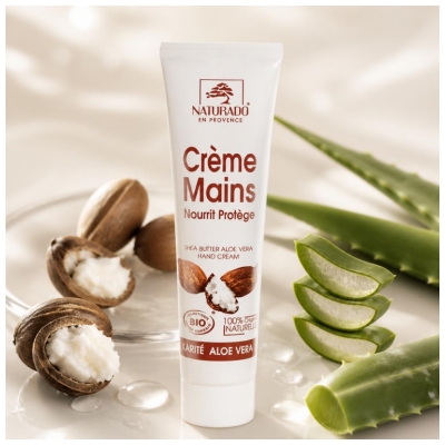 Naturado en Provence Bio krém na ruce s bambuckým máslem a Aloe Vera 40 ml