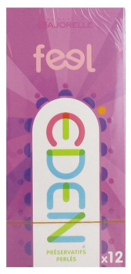 Eden Gen Feel 12 Pearl Condoms (najlepiej spożyć przed 09.09.2026)