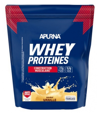 Apurna Whey Proteïne Spieropbouw 720 g - Smaak: Vanille