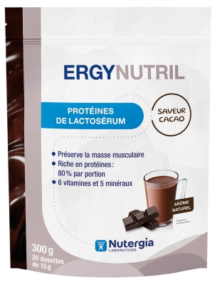 Nutergia Ergynutril Weieiwitten 300 g - Smaak: Cacao