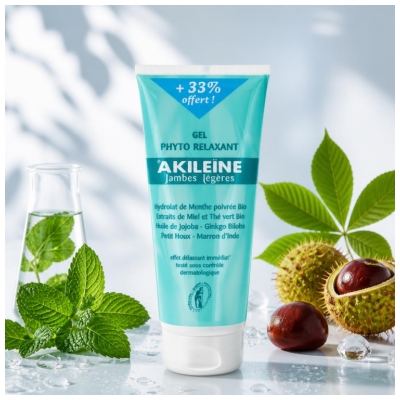 Akileïne Phyto-Entspannungsgel Leichte Beine 200 ml