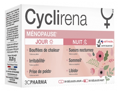 3C Pharma Cyclirena Menopause 60 Capsules