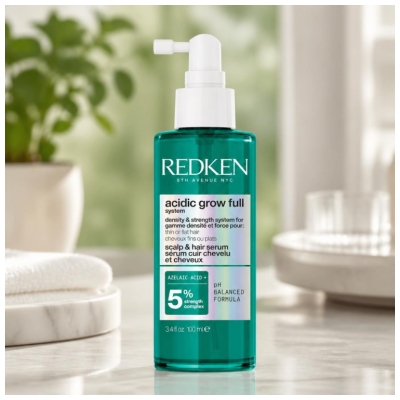 Redken Acidic Grow Full System Sérum Cuir Chevelu et Cheveux Densité et Force Cheveux Fins et Plats 100 ml