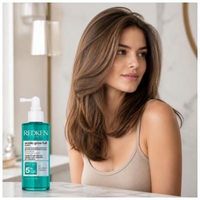 Redken Acidic Grow Full System Sérum Cuir Chevelu et Cheveux Densité et Force Cheveux Fins et Plats 100 ml