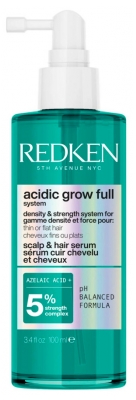 Redken Acidic Grow Full System Scalp and Hair Serum for Density and Strength for Fine and Flat Hair 100 ml