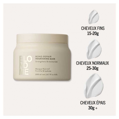 Schwarzkopf Professional BlondMe Bond Repair Masque Nutritif Fortifie & Hydrate 200 ml