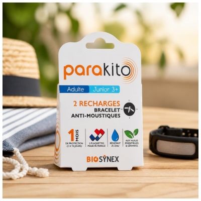 Parakito 2 Recharges Bracelet Anti-Moustiques