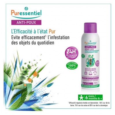 Puressentiel Anti-Poux Spray Environnement 24H 150 ml