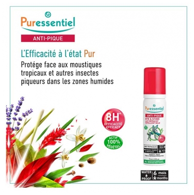 Puressentiel Anti-Pique Lait Répulsif Zones Tropicales 75 ml