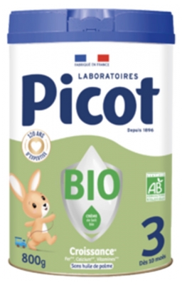 Picot Lapte de Creștere 3 de la 10 luni Bio 800 g