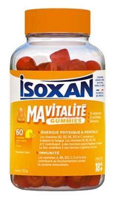 Isoxan Ma Vitalité Adulte 18 Ans+ 60 Gummies