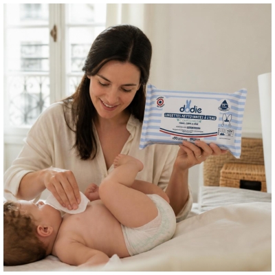 Dodie Toallitas Limpiadoras al Agua Compostables 50 Toallitas Gran Formato