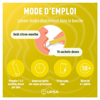 UPSA Digestion Citrate de Bétaïne et Citrate de Calcium 10 Sachets
