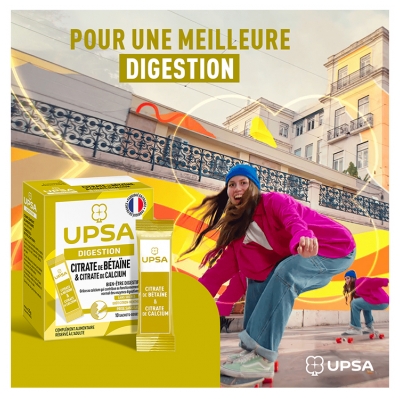 UPSA Digestion Citrate de Bétaïne et Citrate de Calcium 10 Sachets