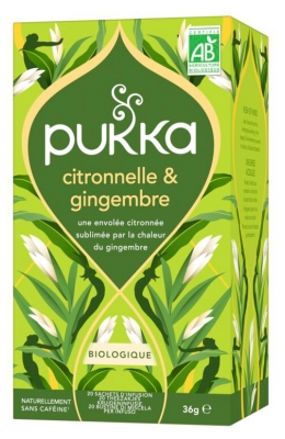 Pukka organska limonska trava in ingver 20 vrečk