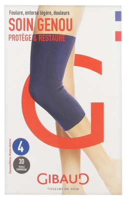 Gibaud Cuidado de la Rodilla Azul - Tamaño: Tailla 4