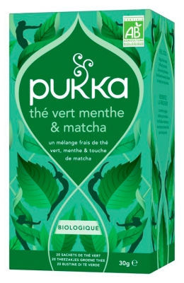 Pukka Thé Vert Menthe & Matcha Bio 20 Sachets