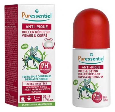 Puressentiel Anti-Stich Abweisender Roller Gesicht & Körper 50 ml