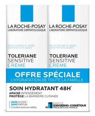 La Roche-Posay Tolériane Sensitive Kräm Förpackning med 2 x 40 ml