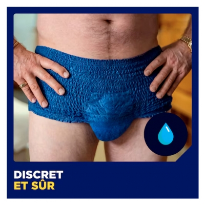 Tena Men Active Fit Pants Plus Taille L/XL 8 Sous-Vêtements Absorbants