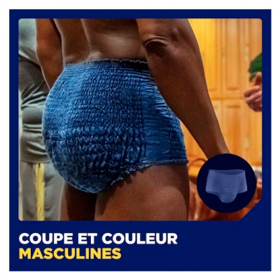 Tena Men Active Fit Pants Plus Taille L/XL 8 Sous-Vêtements Absorbants