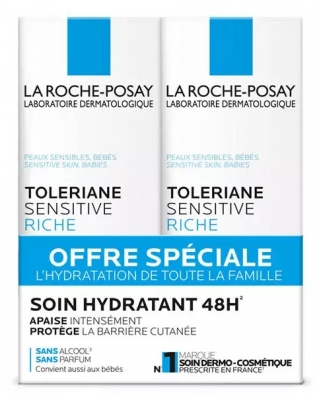 La Roche-Posay Tolériane Sensitive Riche komplekts 2 x 40 ml