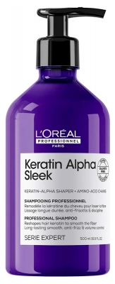 Șampon profesional L'Oréal Professionnel Keratin Alpha Sleek 500 ml