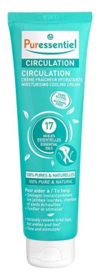 Puressentiel Circulation Drėkinamasis Gaivinamasis Kremas su 17 Eteriniais Aliejais 100 ml