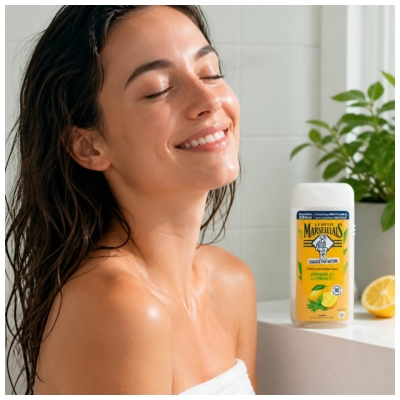 Gel de Duș Extra Blând Verbina Bio & Lămâie Bio Le Petit Marseillais 250 ml