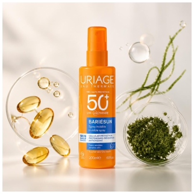 Uriage Bariésun Spray Invisível Muito Alta Proteção SPF50+ Sem Perfume 200 ml