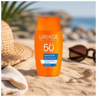 Uriage Bariésun Aqua Fluide Ultra-Mat Ļoti augsta aizsardzība SPF50+ 50 ml