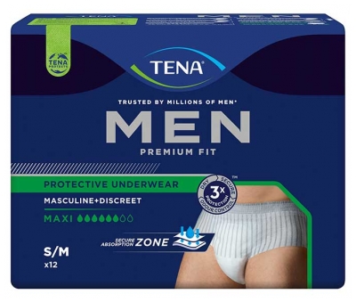 Tena Men Premium Fit Maxi Taglia S/M 12 Intimo Assorbente