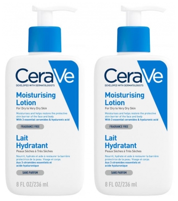 CeraVe Feuchtigkeitsmilch Set mit 2 x 236 ml